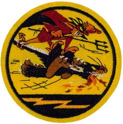 Fighter Squadron 93 (VF-93) 
Established as Fighter Squadron NINETY THREE (VF-93) on 15 Dec 1944. Disestablished on 30 Apr 1946.

Grumman FM-2 Wildcat, 1943-1944
Grumman F6F-3/5 Hellcat, 1944-1945

May 1945-May 1945, USS Boxer (CV-21), CVG-93

Insignia approved on 28 May 1945. 


