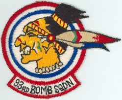 93d Bomb Squadron, Medium
Organized as 93 Aero Squadron on 21 Aug 1917.  Demobilized on 31 Mar 1919. Reconstituted, and consolidated (14 Oct 1936) with 93 Bombardment Squadron which was constituted on 1 Mar 1935.  Activated on 20 Oct 1939.  Redesignated: 93 Bombardment Squadron (Heavy) on 6 Dec 1939; 93 Bombardment Squadron, Very Heavy on 28 Mar 1944.  Inactivated on 1 Apr 1944.  Activated on 1 Apr 1944.  Redesignated: 93 Bombardment Squadron, Medium on 10 Aug 1948; 93 Bombardment Squadron, Heavy on 1 Jul 1961.  Discontinued, and inactivated, on 1 Feb 1963.  Redesignated 93 Bomb Squadron, and activated in the Reserve, on 1 Oct 1993. 
