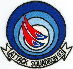 Attack Squadron 93 (VA-93) 
VA-93 "Fighting Ravens"
1970's
Vought A-7A; A-7E Corsair II
