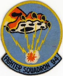 Fighter Squadron 94 (VF-94)
Established as Fighter Squadron NINETY FOUR (VF-94) (2nd) on 26 Mar 1952. Redesignated Attack Squadron NINETY FOUR (VA-94) on 1 Aug 1958; Strike Fighter Squadron NINETY FOUR (VFA-94) on 28 Jun 1990-.

Vought FG-1D Corsair, 1952
Vought F4U-4 Corsair, 1952-1953
Grumman F9F-5 Panther, 1954-1955
North American FJ-3 Fury, 1955
Grumman F9F-8B Cougar, 1955-1957
North American FJ-3M Fury, 1957-1958

Insignia. Second design (Tiger Paw) was approved on 21 Nov 1955, used until 21 Apr 1959.

