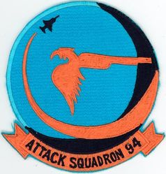 Attack Squadron 94 (VA-94)
VA-94 Mighty Shrikes
1965-1970's
Douglas A4D-2N (A-4C); A-4E Skyhawk
Vought A-7E Corsair II
