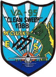 Attack Squadron 95 (VA-95) Award 1988
VA-95 "Green Lizards"
1988
Grumman A-6E; KA-6D Intruder
