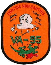Attack Squadron 95 (VA-95) Morale
VA-95 "Green Lizards"
1990's
Grumman A-6E; KA-6D Intruder
