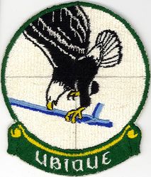 96th Air Refueling Squadron, Medium
Constituted as 6 Reconnaissance Squadron (Medium) on 20 Nov 1940. Activated on 15 Jan 1941. Redesignated as: 396 Bombardment Squadron (Medium) on 22 Apr 1942; 396 Bombardment Squadron, Medium, c. 9 May 1943. Inactivated on 27 Jan 1946. Consolidated (19 Sep 1985) with 96 Air Refueling Squadron, Medium, which was constituted on 6 Nov 1953. Activated on 18 Nov 1953. Redesignated as 96 Air Refueling Squadron, Heavy, on 8 Mar 1958. Discontinued on 1 Oct 1960. Organized on 15 Dec 1960. Discontinued, and inactivated, on 25 Jun 1965. Redesignated as 96 Air Refueling Squadron, and activated, on 1 Apr 1994. Inactivated on 31 Mar 2005. Activated on 23 Jul 2010.

Emblem approved on 19 Jun 1956; modified on 9 Dec 1994.

