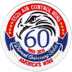 552d Air Control Wing 60th Anniversary
Established as 552 Airborne Early Warning and Control Wing on 30 Mar 1955. Activated on 8 Jul 1955. Redesignated as 552 Airborne Early Warning and Control Group on 1 Jul 1974. Inactivated on 30 Apr 1976. Redesignated as 552 Airborne Warning and Control Wing on 5 May 1976. Activated on 1 Jul 1976. Redesignated as: 552 Airborne Warning and Control Division on 1 Oct 1983; 552 Airborne Warning and Control Wing on 1 Apr 1985; 552 Air Control Wing on 1 Oct 1991.
