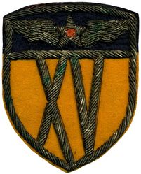 15th Air Force
Established as Fifteenth Air Force on 30 Oct 1943. Activated on 1 Nov 1943. Inactivated on 15 Sep 1945.

Insignia approved on 19 Feb 1944. Attributed to Albert Halweg

Stations. Tunis, Tunisia, 1 Nov 1943; Bari, Italy, 1 Dec 1943-15 Sep 1945.
