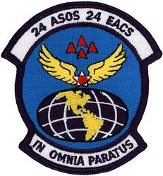 24th Air Support Operations Squadron and 24th Expeditionary Air Control Squadron
Translation: IN OMNIA PARATUS = In All Things Prepared
