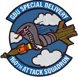 160th Attack Squadron Guided Bomb Unit 15
The 160th Attack Squadron assigned to 163d Operations Group, 163d Attack Wing stationed at March ARB, CA which is the Formal Training Unit (FTU) for the MQ‐9 Reaper.
