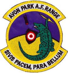 56th Combat Support Squadron Avon Park Air Force Range 
Translation - SIVIS PACEM PARA BELLUM = If you want peace, prepare for war
