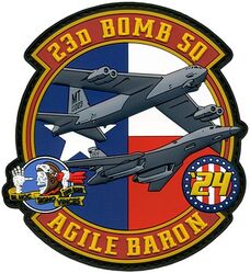 23d Bomb Squadron Exercise AGILE BARON 2024
Organized as 18 Aero Squadron on 16 Jun 1917. Redesignated as 23 Aero Squadron (Repair) on 22 Jun 1917. Demobilized on 22 Mar 1919. Reconstituted, and consolidated (1924) with 23 Squadron, which was authorized on 30 Aug 1921, organized on 1 Oct 1921, redesignated as 23 Bombardment Squadron on 25 Jan 1923. Redesignated as: 23 Bombardment Squadron (Medium) on 6 Dec 1939; 23 Bombardment Squadron (Heavy) on 20 Nov 1940; 23 Bombardment Squadron, Heavy, on 6 Mar 1944; 23 Bombardment Squadron, Very Heavy, on 30 Apr 1946. Inactivated on 10 Mar 1947. Redesignated as 23 Reconnaissance Squadron, Very Long Range, Photographic, on 16 Sep 1947. Activated on 20 Oct 1947. Redesignated as: 23 Strategic Reconnaissance Squadron, Photographic, on 16 Jun 1949; 23 Strategic Reconnaissance Squadron, Heavy, on 14 Nov 1950; 23 Bombardment Squadron, Heavy, on 1 Oct 1955; 23 Bomb Squadron on 1 Sep 1991-.
Keywords: PVC