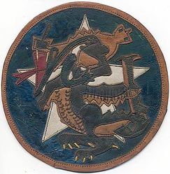 373d Bombardment Squadron, Heavy
Constituted 373d Bombardment Squadron (Heavy) on 28 Jan 1942. Activated on 15 Apr 1942. Inactivated on 7 Jan 1946.

WW-II CBI made multi piece leather

Gowen Field, ID, 15 Apr 1942; Davis-Monthan Field, AZ, 20 Jun 1942; Alamogordo, NM, 23 Jul 1942; Davis-Monthan Field, AZ, 28 Aug 1942; Wendover Field, UT, 1 Oct 1942; Pueblo AAB, Colo, 30 Nov 1942-2 Jan 1943; Yangkai, China, 20 Mar 1943; Luliang, China, 14 Sep 1944; Yontan, Okinawa, 21 Jul-19 Dec 1945; Vancouver, WA, 4-7 Jan 1946.

