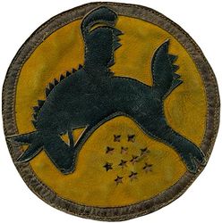 436th Bombardment Squadron, Heavy
Organized as 88th Aero Squadron on 18 Aug 1917. Redesignated: 88th Squadron 14 Mar 1921; 88th Observation Squadron on 25 Jan 1923. Inactivated on 1 Aug 1927. Activated on 1 Jun 1928. Redesignated: 88th Observation Squadron (Long Range, Amphibian) on 1 Mar 1935; 88th Reconnaissance Squadron on 1 Sep 1936; 88th Reconnaissance Squadron (Long Range) on 6 Dec 1939; 88th Reconnaissance Squadron (Heavy) on 20 Nov 1940; 436th Bombardment Squadron (Heavy) on 22 Apr 1942. Inactivated on 6 Jan 1946

Insignia approved on 2 Feb 1924 from World War I emblem. Multi piece leather

Stations. Karachi, India, 12 Mar 1942; Allahabad, India, 1 Jun 1942; Gaya, India, 14 Nov 1942; Bishnupur, India, 25 Feb 1943; Panagarh, India, 25 Sep 1943; Madhaiganj, India, 13 Dec 1943; Tezgaon, India, 14 Jun 1944; Madhaiganj, India, 6 Oct 1944 (detachment based at Luliang, China, ferrying gasoline to Suichwan, China, Dec 1944-Jan 1945); Tezpur, India, 1 Jun-7 Dec 1945; Camp Kilmer, NJ, 5-6 Jan 1946.


