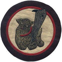 82d Bombardment Squadron, Medium
Constituted 82d Bombardment Squadron (Light) on 20 Nov 1940. Activated on 15 Jan 1941. Redesignated 82d Bombardment Squadron (Medium) on 30 Dec 1941. Inactivated on 22 Jan 1946.

Insignia Indian made embroidered with leather.

Stations. McChord Field, WA, 15 Jan 1941; Esler Field, LA, 27 Feb-3 Jul 1942 (operated from Stockton Field, CA, 24 May-24 Jun 1942); Deversoir, Egypt, 2 Aug 1942; LG 88, Egypt, 15 Oct 1942; Gambut, Libya, 5 Dec 1942; Magrun LG, Libya, 14 Dec 1942; Gambut, Libya, 16 Dec 1942; Tmed El Chel, Libya, 10 Jan 1943; Berteaux, Algeria, 4 Feb 1943; Canrobert, Algeria, 15 Mar 1943; Thibar, Tunisia, 1 May 1943; Hergla, Tunisia, 2 Jun 1943; Ponte Olivo, Sicily, c. 2 Aug 1943; Gerbini, Sicily, 22 Aug 1943; Foggia, Italy, 3 Nov 1943; Gaudo Airfield, Italy, 19 Jan 6 Feb 1944; Tezgaon, India, 19 Mar 1944; Pandaveswar, India, 15 Jun 1944; Fenny, India, 20 Ju1 1944 (operated from Meiktila, Burma, 10-28 Apr 1945); Madhaiganj Airfield, India, 8 Jun 1945; Karachi, India, 18 Nov-24 Dec 1945; Ft Lawton, WA, 21-22 Jan 1946.

