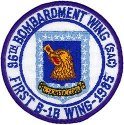 96th Bombardment Wing, Heavy Morale
Translation: E SEMPRE L'ORA - It is Always the Hour
