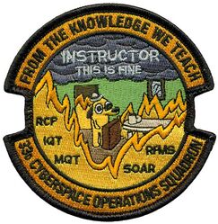 33d Cyberspace Operations Squadron Instructor
