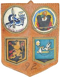 Carrier Air Group 92 (CVG-92) 
Established as Carrier Air Group 92 (CVG-92) on 2 Dec 1944. Disestablished on 18 Dec 1946.

Squadrons.
Fighting Squadron NINETY TWO (VF-92), Grumman F6F-5, F6F-5N, F6F-5E Hellcat
Bombing-Fighting Squadron NINETY TWO (VBF-92), Vought F4U-4 Corsair
Bombing Squadron NINETY TWO (VB-92), Vought SB2-4E Vindicator
Torpedo Squadron NINETY TWO (VT-92), Grumman TBM-3E Avenger

Deployment.
24 Sep 1945-15 Dec 1945, USS Lexington (CV-16),  ComCarDiv 3, West Pacific Cruise

