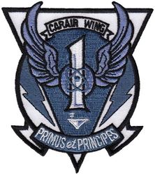Carrier Air Wing 1 (CVW-1)
Established as Carrier Air Group ONE (CVG-1) on 1 May 1943. Disestablished on 25 Oct 1945. Redesignated Attack Carrier Air Group ONE (CVAG-1) on 15 Nov 1946; Carrier Air Group ONE (CVG-1) on 1 Sep 1948; Carrier Air Wing ONE (CVW-1) on 20 Dec 1963-.
