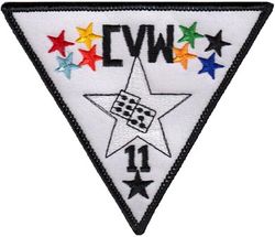 Carrier Air Wing 11 (CVW-11) 
Established as Carrier Air Group ELEVEN (CVG-11) on 10 Oct 1942. Redesignated Carrier Air Wing ELEVEN (CARAIRWING ELEVEN)(CVW-11) on 20 Dec 1963-.


