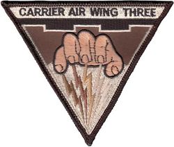 Carrier Air Wing 3 (CVW-3)
Established as Saratoga Air Group on 1 Jul 1938. Redesignated Carrier Air Group THREE (CVG-3) on 25 Sep 1943; Attack Carrier Air Group THREE (CVAG-3) on 15 Nov 1946; Carrier Air Group THREE (CVG-3) on 1 Sep 1948; Carrier Air Wing THREE (CVW-3) on 20 Dec 1963-.
