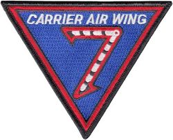 Carrier Air Wing 7 (CVW-7) 
Established as Carrier Air Group EIGHTEEN (CVG-18) on 20 Jul 1943. Redesignated Carrier Air Group SEVEN (CVG-7) in Sep 1945; Carrier Air Wing SEVEN (CVW-7) on 20 Dec 1963-.

