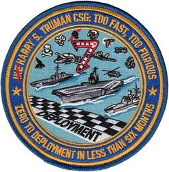 Carrier Air Wing 7 (CVW-7) Mediterranean & Arabian Gulf Cruise 2015-2016
Established as Carrier Air Group EIGHTEEN (CVG-18) on 20 Jul 1943. Redesignated Carrier Air Group SEVEN (CVG-7) in Sep 1945; Carrier Air Wing SEVEN (CVW-7) on 20 Dec 1963-.

Fighter Squadron EIGHT THREE (VFA-83)(F-18C), Strike Fighter Squadron ONE ZERO THREE (VFA-103)(F/A-18F), Strike Fighter Squadron ONE THREE ONE (VFA-131)(F/A-18C), Strike Fighter Squadron ONE FOUR THREE (VFA-143)(F/A-18E), Electronic Attack Squadron ONE FOUR ZERO (VAQ-140)( EA-18G), Carrier Airborne Early Warning Squadron ONE TWO ONE (VAW-121)(E-2D), Fleet Logistics Support Squadron FOUR ZERO (VRC-40)(C-2A) & Helicopter Anti-Submarine Squadron FIVE (HS-5)( SH/HH-60F/H).

Mediterranean & Arabian Gulf Cruise, 16 Nov 2015- 13 Jul 2016

