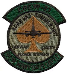 908th Expeditionary Air Refueling Squadron Crew 21 Operation INHERENT RESOLVE 2017
Made at Al Dhafra AB, UAE

