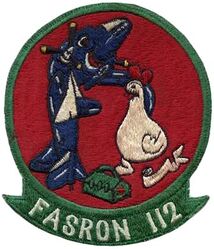 Fleet Aircraft Service Squadron 112 (FASRON-112)
Established as Fleet Aircraft Service Squadron ONE HUNDRED TWELVE (FASRON-112) on 19 Sep 1946. Disestablished on 30 Jun 1959.

Insignia approved by CNO on 12 May 1952. 

