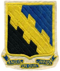 80th Pursuit Group, Interceptor & 80th Fighter Group, Single Engine
Established as 80 Pursuit Group (Interceptor) on 13 Jan 1942. Activated on 9 Feb 1942. Redesignated 80 Fighter Group (Single Engine) on 15 May 1942. Inactivated on 3 Nov 1945.

Insignia approved on 14 Oct 1942. Indian made full embroidered.

Stations. Selfridge Field, MI, 9 Feb 1942; Bridgeport, CT, 25 Jun 1942; Farmingdale, NY, 5 Jul 1942; Mitchel Field, NY, 9 Mar-30 Apr 1943; Karachi, India, 28 Jun 1943; Kanjikoah, India, Sep 1943; Nagaghuli, India, 11 Oct 1943; Tingkawk Sakan, Burma, 29 Aug 1944; Myitkyi
