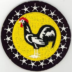 19th Pursuit Squadron, Interceptor, 19th Fighter Squadron & 19th Fighter Squadron, Single Engine
Organized as 14 Aero Squadron on 14 Jun 1917. Redesignated 19 Aero Squadron on 26 Jun 1917. Demobilized on 14 Apr 1919. Reconstituted, and consolidated (20 Dec 1923) with 19 Squadron, which was authorized on 30 Aug 1921. Organized on 1 Oct 1921. Inactivated on 29 Jun 1922. Redesignated 19 Pursuit Squadron on 25 Jan 1923. Activated on 1 May 1923. Redesignated: 19 Pursuit Squadron (Interceptor) on 6 Dec 1939; 19 Fighter Squadron on 15 May 1942; 19 Fighter Squadron, Single Engine, on 20 Aug 1943. Inactivated on 12 Jan 1946.

Insignia is USA made on wool. 

Stations. Wheeler Field, TH, 11 Jan 1927; Bellows Field, TH, 20 Feb 1942; Kualoa Field, TH, 22 May 1942; Bellows Field, TH, 20 Oct 1942; Barbers Point, TH, 9 Feb 1943; Kipapa Field, TH, 30 May 1943; Stanley Field, TH, 4 Sep 1943; Kualoa Field, TH, 26 Dec 1943; Bellows Field, TH, 18 Apr 1944; Saipan, 29 Jun 1944; Ie Shima, 30 Apr 1945; Okinawa, Nov-Dec 1945; Ft Lewis, WA, 11-12 Jan 1946.

