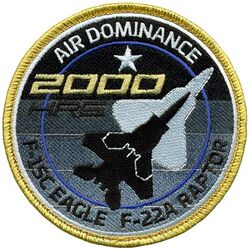 Boeing F-15C Eagle / Lockheed Martin F-22A Raptor 2000 Hours Air Dominance
Made for members of the 27th Fighter Squadron
