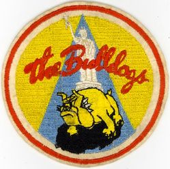 354th Fighter Squadron & 354th Fighter Squadron, Single Engine
Constituted as 354th Fighter Squadron, and activated, on 12 Nov 1942. Redesignated as 354th Fighter Squadron, Single Engine, on 21 Aug 1944.  Inactivated on 20 Nov 1946.

Insignia USA embroidered on wool. 

Stations. Orlando, FL, 12 Nov 1942; Zephyrhills, FL, 30 Jan 1943; Orlando, FL, 13 Feb 1943; Norfolk Muni Aprt, VA, 18 Feb 1943; Philadelphia Muni Aprt, PA, 4 Mar 1943; Millville, NJ, 5 May 1943; Philadelphia Muni Aprt, PA, 27 May–16 Jun 1943; Steeple Morden, England, 6 Jul 1943; Gablingen, Germany, 17 Jul 1945; Schweinfurt, Germany, 15 Apr–1 Aug 1946.


