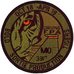 391st Fighter Squadron Sortie Production 2018-2019
Keywords: OCP
