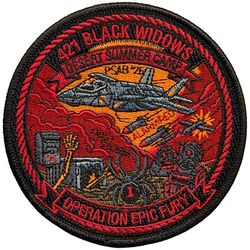 421st Expeditionary Fighter Squadron Operation EPIC FURY 2026
