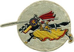 444th Fighter Squadron 
Constituted 444th Fighter Squadron on 19 Feb 1943. Activated on 1 Mar 1943. Disbanded on 31 Mar 1944.

Insignia USA made, schiffli embroidery.

Stations. Hamilton Field, CA, 1 Mar 1943; Tonopah AAFld, NV, 6 Jun 1943; Concord AAFld, CA, 18 Sep 1943; Santa Rosa AAFld, CA, 15 Dec 1943-31 Mar 1944.

