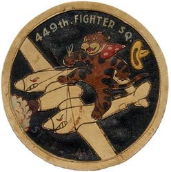 449th Fighter Squadron 
Constituted 449th Fighter Squadron on 2 Aug 1943. Activated on 26 Aug 1943, Inactivated on 25 Dec 1945.

Stations. Kunming, China, 26 Aug 1943; Lingling, China, 26 Aug 1943 (detachments operated from Hengyang and Kweilin, China, Sep 1943); Suichwan, China, Feb 1944; Kweilin, China, Jun 1944;  Chengkung, China, 16 Jul 1944 (detachment operated from Yunnani, China, c. 23 Jul 1944-Mar 1945; Mengtsz, China, Mar 1945; Posek, China, 12 Apr-May 1945); Mengtsz, China, c. 13 Jul 1945; India, Sept-Nov 1945; Ft Lewis, Wash, 19-25 Dec 1945. 

