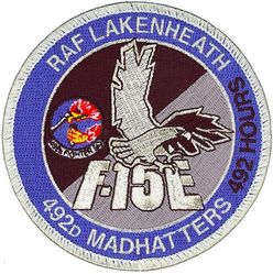 492d Fighter Squadron F-15E 492 Hours
