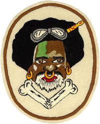 80th Pursuit Squadron, Interceptor, 80th Fighter Squadron, 80th Fighter Squadron, Two Engine & 80th Fighter Squadron, Two Engine
Constituted 80 Pursuit Squadron (Interceptor) on 6 Jan 1942. Activated on 10 Jan 1942. Redesignated: 80 Fighter Squadron on 15 May 1942; 80 Fighter Squadron (Two Engine) 22 Jul 1943; 80 Fighter Squadron, Two Engine, on 20 Aug 1943. Inactivated on 26 Dec 1945.

Insignia is Australian made on wool. 

Stations. Mitchel Field, NY, 10-26 Jan 1942; Brisbane, Australia, 6 Mar 1942; Lowood, Australia, 28 Mar 1942; Petric, Australia, 10 May 1942; Port Moresby, New Guinea, 20 Jul 1942; Milne Bay, New Guinea, 8 Nov 1942; Mareeba, Australia, 6 Feb 1943; Port Moresby, New Guinea, 21 Mar 1943; Dobodura, New Guinea, 11 Dec 1943; Cape Gloucester, New Britain, 28 Feb 1944; Nadzab, New Guinea, 25 Mar 1944; Owi, Schouten Islands, 18 Jun 1944; Morotai, 20 Sep 1944; Dulag, Leyte, 15 Nov 1944 (operated from Morotai, 15-30 Nov 1944); San Jose, Mindoro, 20 Dec 1944; Ie Shima, 5 Aug 1945; Fukuoka, Japan, 25 Nov-26 Dec 1945.

