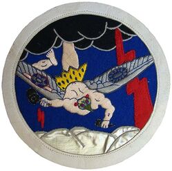 32d Fighter Squadron, Provisional
Formed in Oct 1943.

Insignia is Chinese bullion and silk embroidery, mounted to leather.
