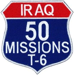 52d Expeditionary Flying Training Squadron 50 Missions T-6 Iraq
