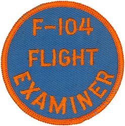 Tactical Air Command F-104 Starfighter Flight Examiner
