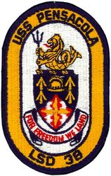 LSD-38 USS Pensacola 
Class & type: Anchorage-class dock landing ship
Awarded: 25 Feb 1966 
Builder: General Dynamics Quincy Shipbuilding Division 
Laid down: 12 Mar 1969 
Launched: 11 Jul 1970 
Commissioned: 27 Mar 1971 
Decommissioned: 30 Sep 1999 
Struck: 30 Sep 1999 
Fate: Sold to the Republic of China, 30 Sep 1999 

