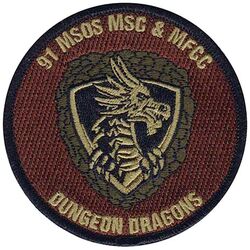91st Missile Security Operations Squadron Medical Service Corps and Mission Flight Control Center
Keywords: OCP