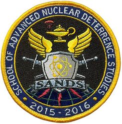 School of Advanced Nuclear Deterrence Studies 2015-2016
The School of Advanced Nuclear Deterrence Studies (SANDS) is the USAF's premier program for strategic deterrence education, offering a 10-month graduate-level program within Air Command and Staff College at Air University. Founded by Air Force Global Strike Command in 2015, SANDS develops field-grade officers into future nuclear deterrence leaders and experts by immersing them in deterrence theory, nuclear operations, and international strategic issues, including visiting nuclear labs and allied nations.   
