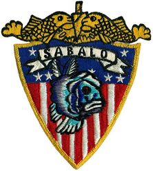 SS-302 USS Sabalo 
USS Sabalo (SS-302)
Namesake. Sabalo, alternative name for the Atlantic tarpon
Class and type: Balao class diesel-electric submarine
Builder: Cramp Shipbuilding Company, Philadelphia, Pennsylvania
Laid down: 5 Jun 1943
Launched: 4 Jun 1944
Commissioned: 19 Jun 1945
Decommissioned: 7 Aug 1946
Recommissioned: Jun 1951
Decommissioned: 1 Jul 1971
Struck: 1 July 1971
Fate: Sunk as a target, 15 Feb 1973
Class and type. Balao class diesel-electric submarine
Displacement. 1,526 tons (1,550 t) surfaced; 2,424 tons (2,463 t) submerged
Length. 	311 ft 8 in (95.00 m)
Beam. 27 ft 3 in (8.31 m)
Draft. 16 ft 10 in (5.13 m) maximum
Propulsion.	
4 × Fairbanks-Morse Model 38D8-⅛ 10-cylinder opposed piston diesel engines driving electrical generators
2 × 126-cell Sargo batteries
4 × high-speed Elliott electric motors with reduction gears
two propellers 
5,400 shp (4.0 MW) surfaced
2,740 shp (2.0 MW) submerged
Speed. 20.25 knots (38 km/h) surfaced; 8.75 knots (16 km/h) submerged
Range. 11,000 nautical miles (20,000 km) surfaced at 10 knots (19 km/h)
Endurance. 48 hours at 2 knots (3.7 km/h) submerged; 75 days on patrol
Test depth. 400 ft (120 m)
Complement. 10 officers, 70–71 enlisted
Armament.	
10 × 21-inch (533 mm) torpedo tubes
6 forward, 4 aft
24 torpedoes
1 × 5-inch (127 mm) / 25 caliber deck gun
Bofors 40 mm and Oerlikon 20 mm cannon

