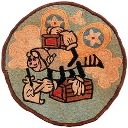 21st Transport Squadron and 21st Troop Carrier Squadron 
Constituted as 21st Transport Squadron on 7 Mar 1942. Activated on 3 Apr 1942. Redesignated as 21st Troop Carrier Squadron on 5 Jul 1942. Inactivated on 31 Jan 1946.

Insignia. Australian made, hand embroidered. 

Stations. Archerfield, Australia, 3 Apr 1942; Port Moresby, New Guinea, 18 Feb 1943; Archerfield, Australia, 28 Sep 1943; Nadzab, New Guinea, 26 Aug 1944; Biak, 14 Oct 1944; Atsugi, Japan, 20 Sep 1945; Manila, Philippines, Dec 1945-31 Jan 1946.

