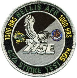 59th and 422d Test and Evaluation Squadron F-15E 1000 Hours
