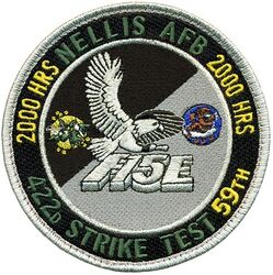 59th and 422d Test and Evaluation Squadron F-15E 2000 Hours
