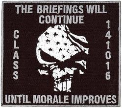 Class 141016 INTELLIGENCE MASTER SKILLS COURSE
315th Training Squadron.

