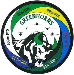 12th Training Squadron Gaggle
The 12th TTS is the academic unit that cycles qualified students to the respective flying training units on the patch. 
Keywords: PVC