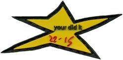 Class 2022-15 Undergraduate Combat Systems Officer Training 
Keywords: PVC
